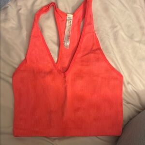 FP Movement Coral Ribbed Tank Top
